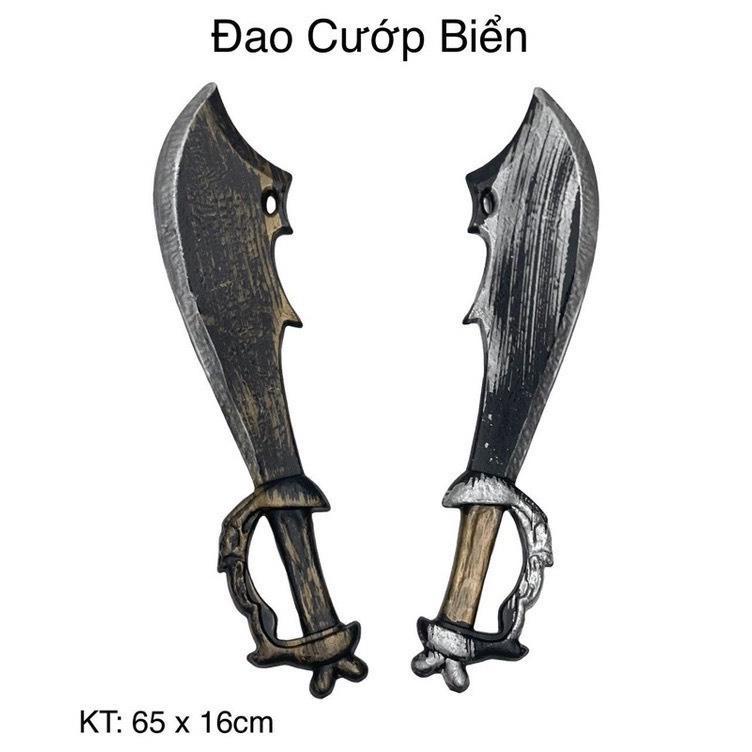 Cây lưỡi hái - đinh ba - búa đao - rìu - đầu lâu dài 1 Mét phụ kiện trang trí hóa trang halloween