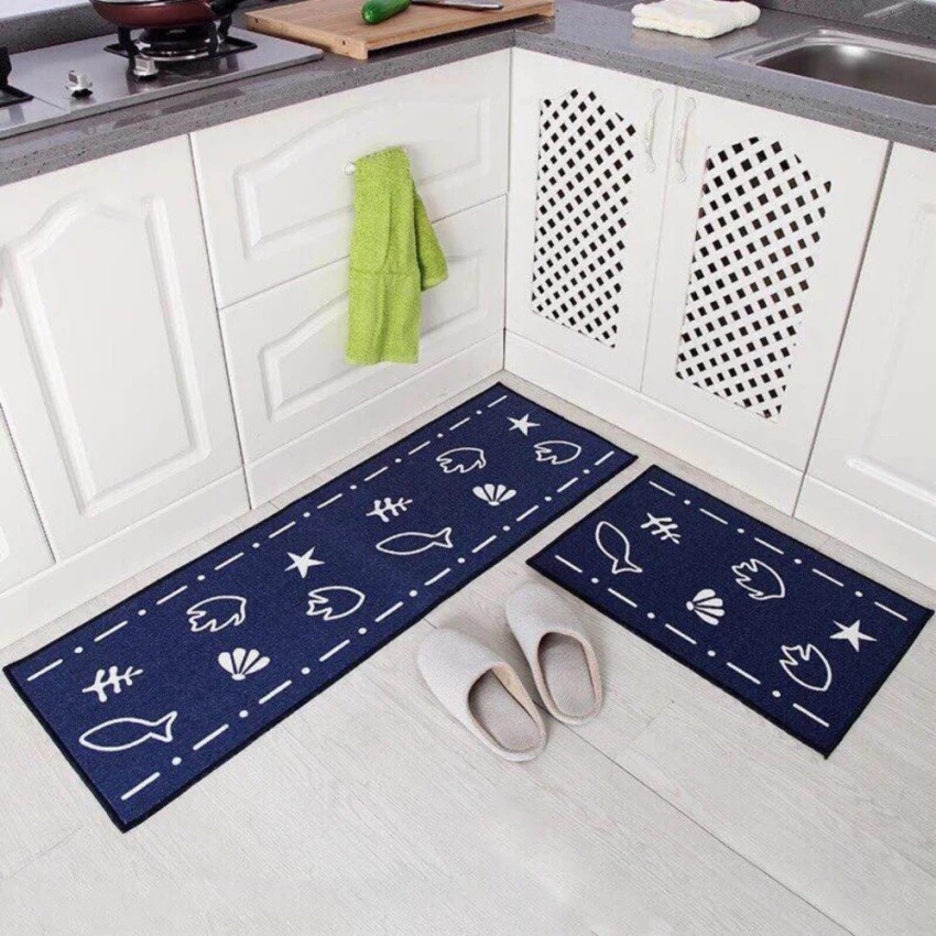Thảm bếp đôi thảm trải nhà bếp lau chân chống trượt lót bếp kích thước 1.2m x 0.4m +0.6m x 0.4m CHIPAO STORE