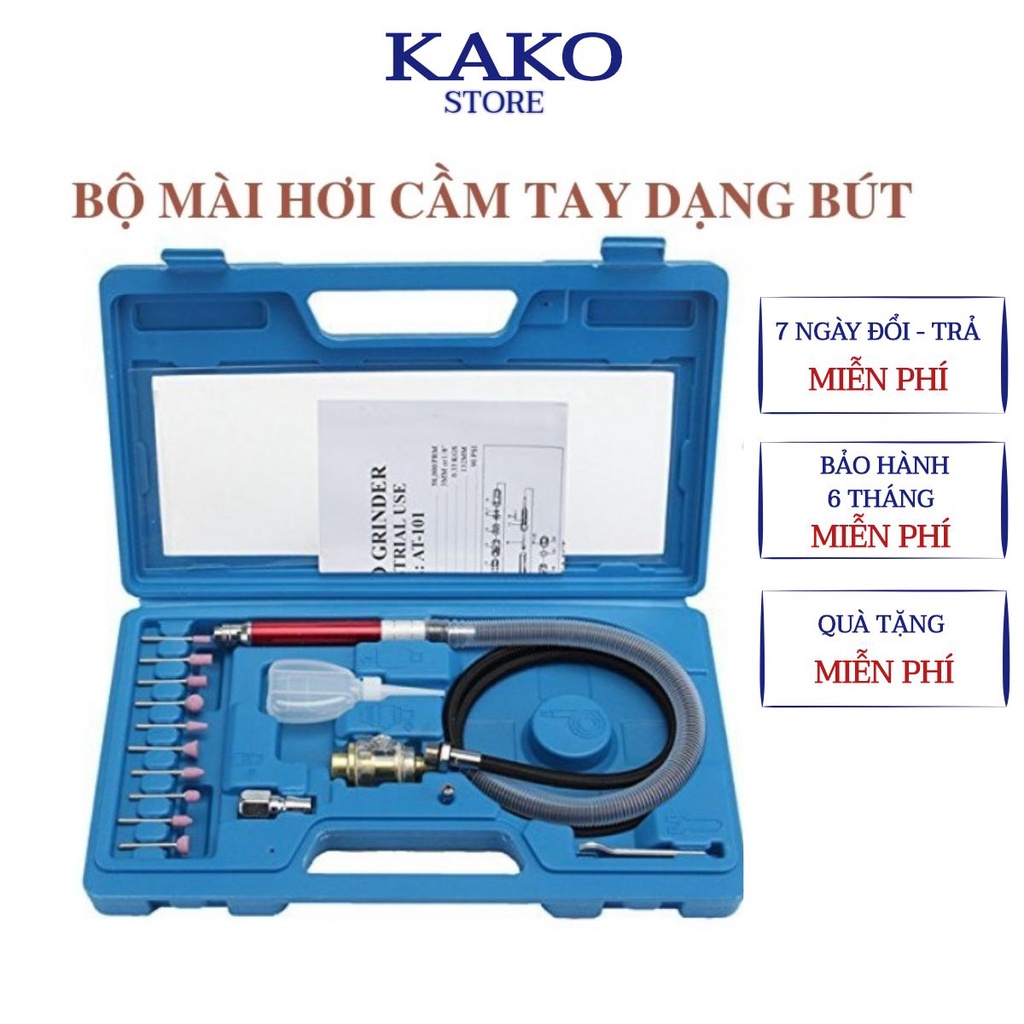 Bộ máy mài hơi cầm tay dạng bút AT-010K 16PC - Máy mài cầm tay dùng khí nén