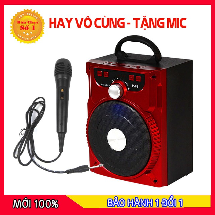 [MIỄN PHÍ VẬN CHUYỂN] Loa Kéo Bluetooth P88 P89 KIOMIC Tặng Micro Hát Karaoke Cực Hay-Bảo hành 1 đổi 1(Có Hàng Nhiều)