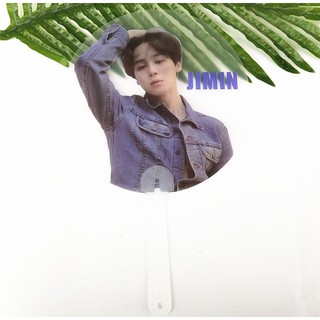 Quạt trong JIMIN cầm tay Love yourself tear Bangtanboy in hình JIMIN thành viên nhóm nhạc idol Hàn Quốc