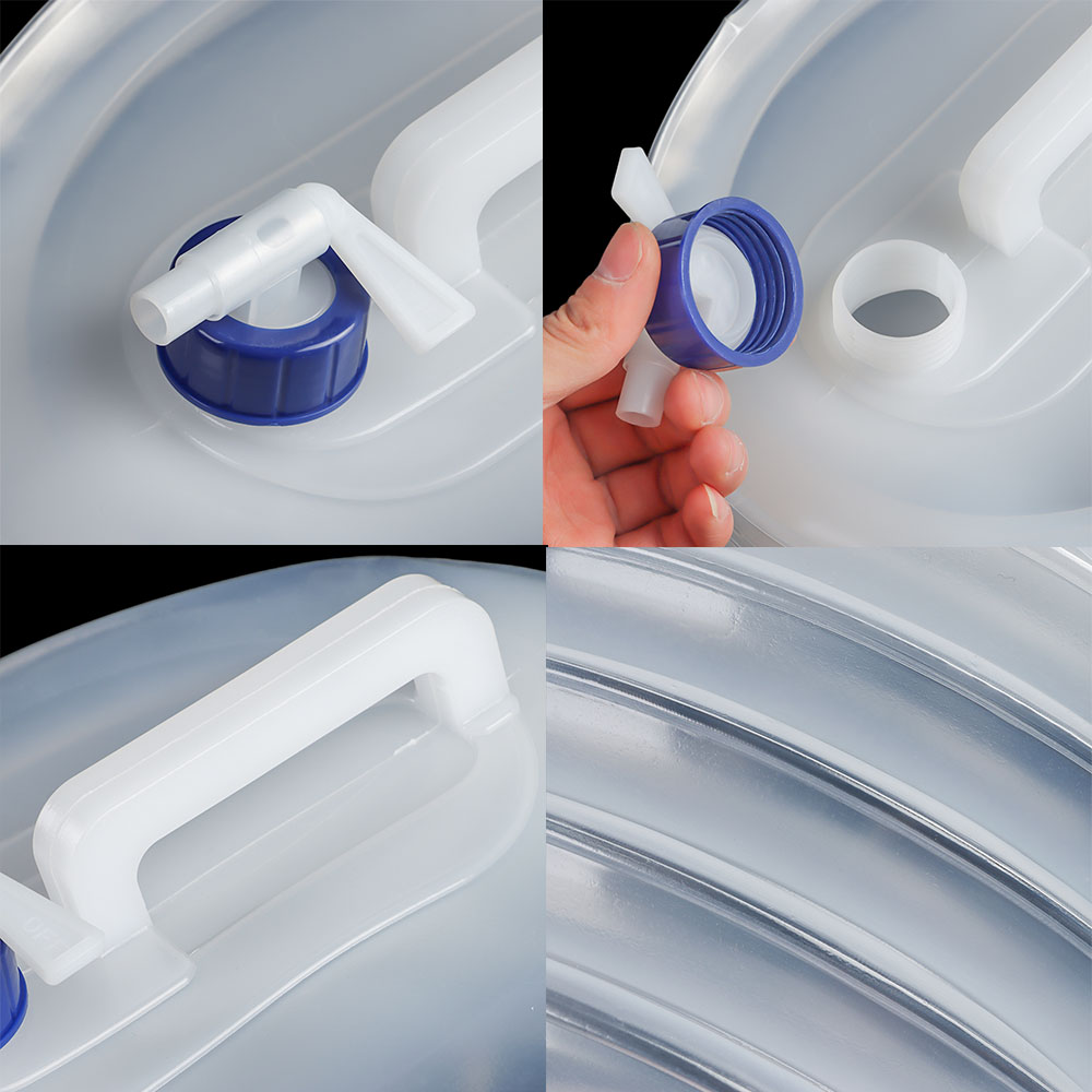 Túi đựng nước trong suốt có thể gấp gọn tiện lợi dung tích 3L/ 5L/ 10L/ 15L chất lượng cao