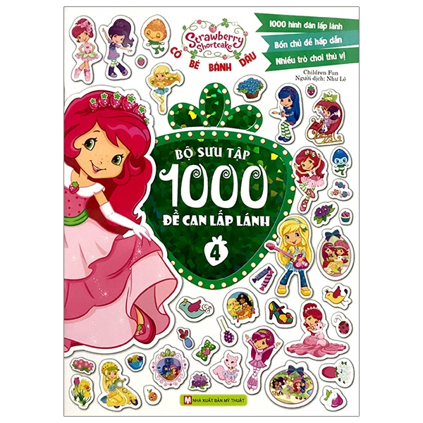 Sách - Cô Bé Bánh Dâu- 1000 Đề Can Lấp Lánh - Tập 4