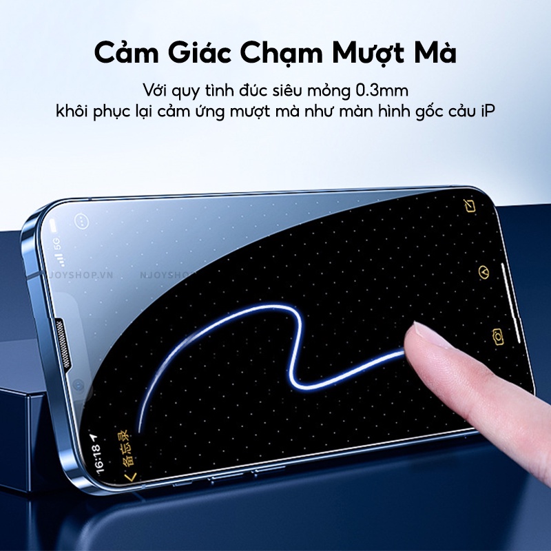 Kính Cường Lực Trong Suốt Zifriend Bull Gen 2 Có Khung Hỗ Trợ Dán Cho IP 13 Pro Max 12 Pro Max Njoyshop