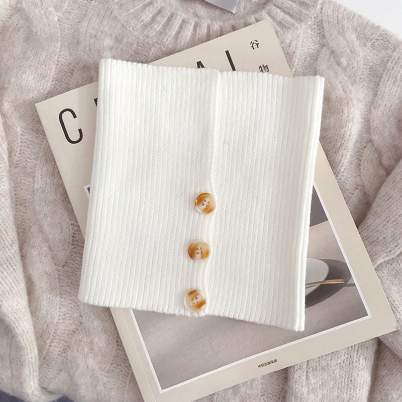 Khăn choàng cổ giả nút thắt thời trang thanh lịch dành cho nữ