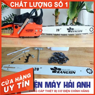 Máy cưa xích cầm tay chạy xăng Bgas BGA5200CS chính hãng, công suất 2kW, động cơ dây đồng. BH 6 tháng toàn quốc