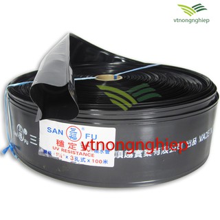 Ống tưới phun mưa Sanfu 42mm có mép biên, dây tưới phun mưa phi 42 Đài Loan - ống tưới dẹp đục lỗ- vtnongnghiep