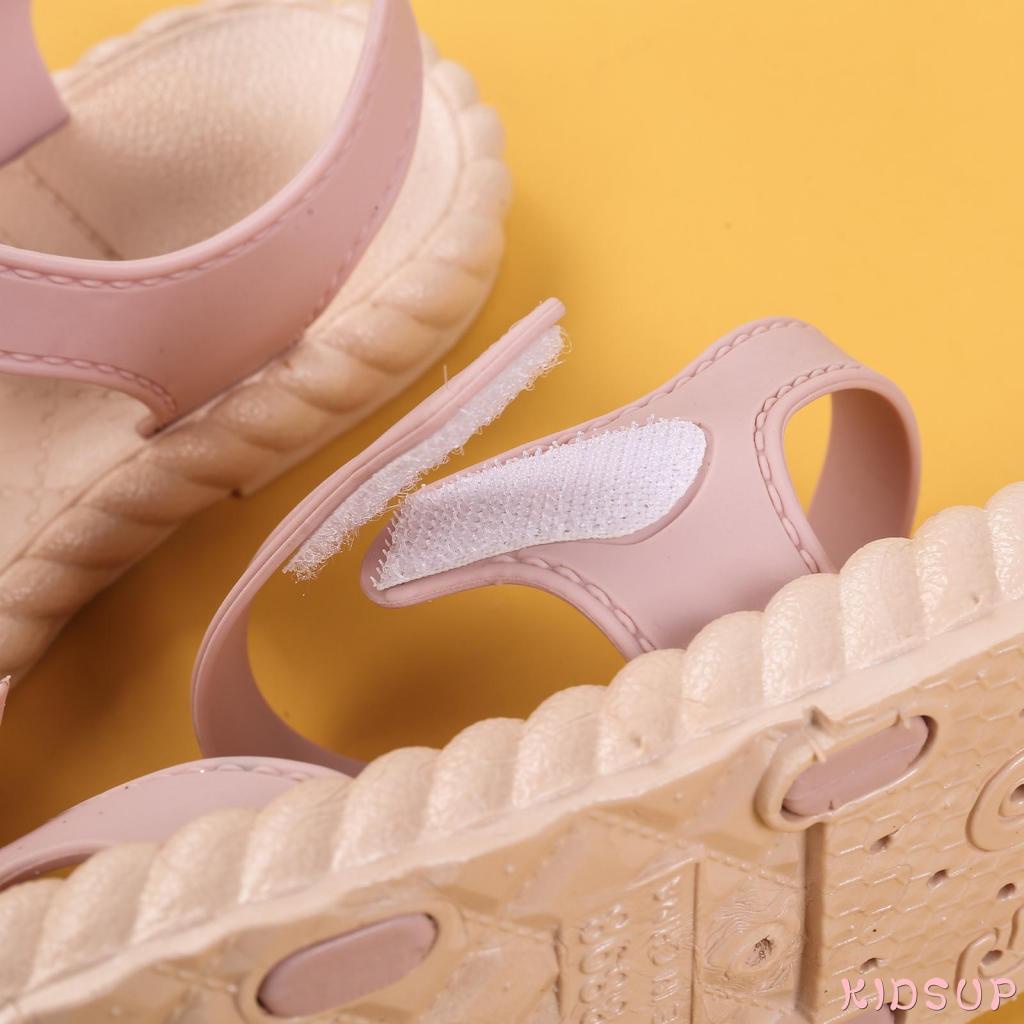 KIDSUP-Summer Little Girls Sandals, Cartoon Bow Decoration Soft Sole Non-slip Beach Princess Shoes