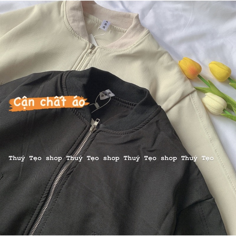 [ĐỢT CUỐI] ÁO BOMBER HAI LỚP HAI MÀU TRẮNG ĐEN
