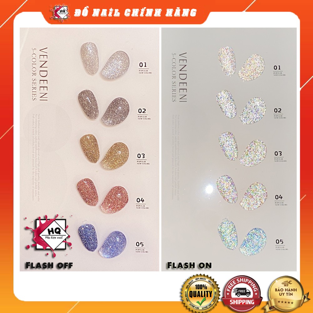 Set sơn gel Flash 5 màu cực đẹp HOT TREND 2021