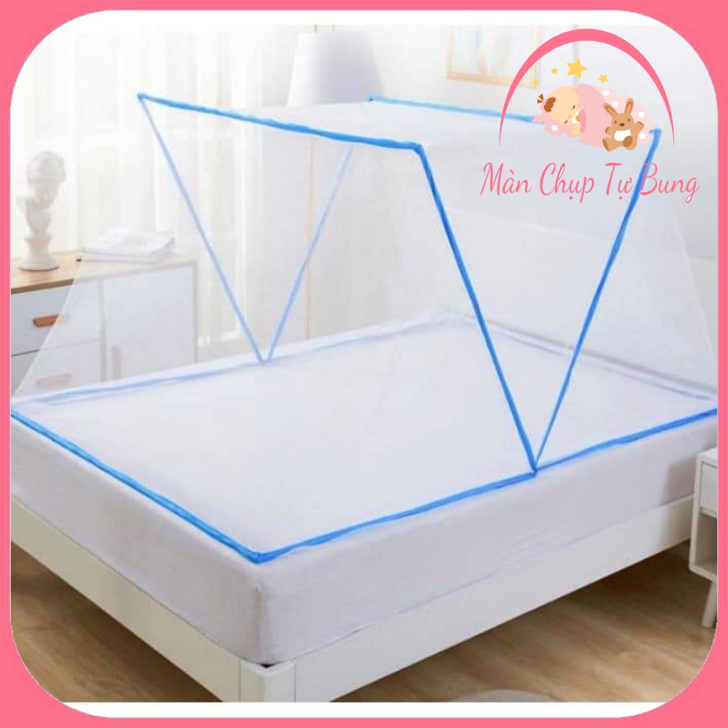 Màn Chụp Chống Muỗi Dành Cho Bé Và Người Lớn Màn Dễ Gấp Gọn Đỉnh Rộng Vuông Vắn