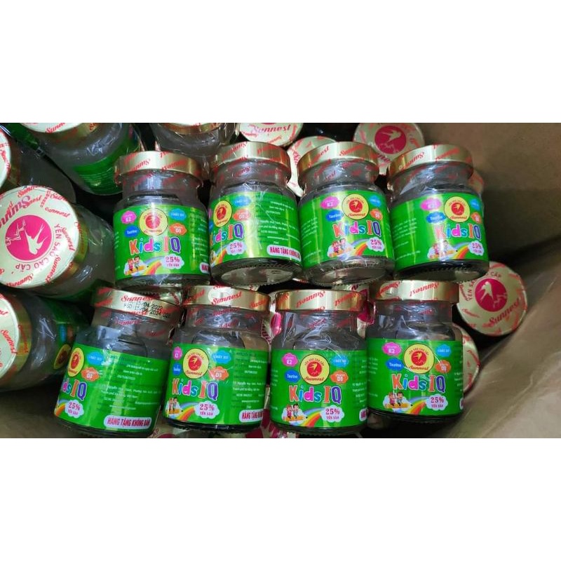 Combo 10 hũ yến sào Sunnest Kids IQ 25% yến dành cho bé
