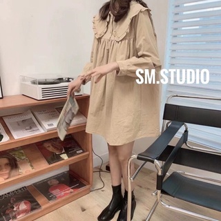 đầm babydoll cổ bèo