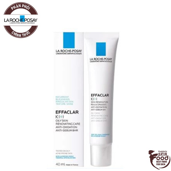 Kem Dưỡng Giảm Mụn Đầu Đen, Bóng Nhờn La Roche Posay Effaclar K+ Oily Skin Renovating Care Anti-Oxidant Anti-Sebum 8hr 4