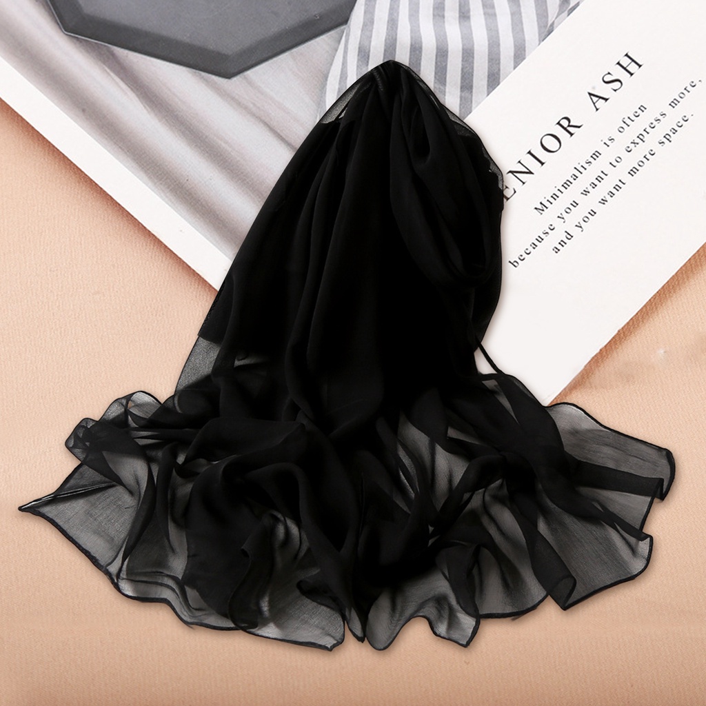 Khăn Choàng Cổ Mỏng Nhẹ Mềm Mại Thoải Mái Bảo Vệ Chống Nắng Mùa Hè Cho Nữ