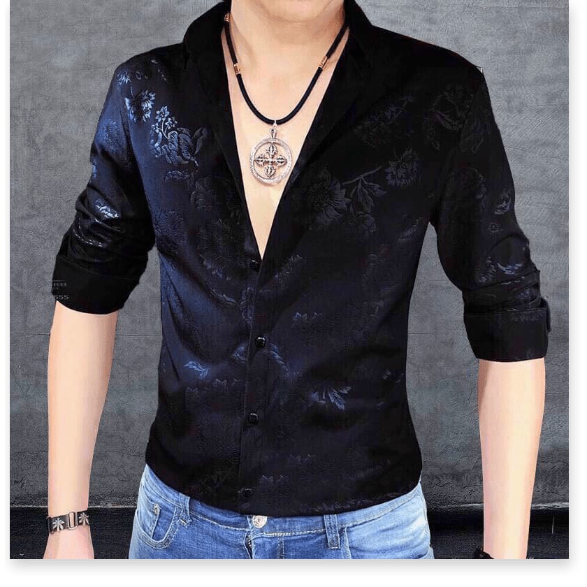 ÁO SƠ MI NAM TAY DÀI , CỰC CHẤT HỌA TIẾT BAO ĐẸP DÀNH CHO GIỚI TRẺ LANA FASHION