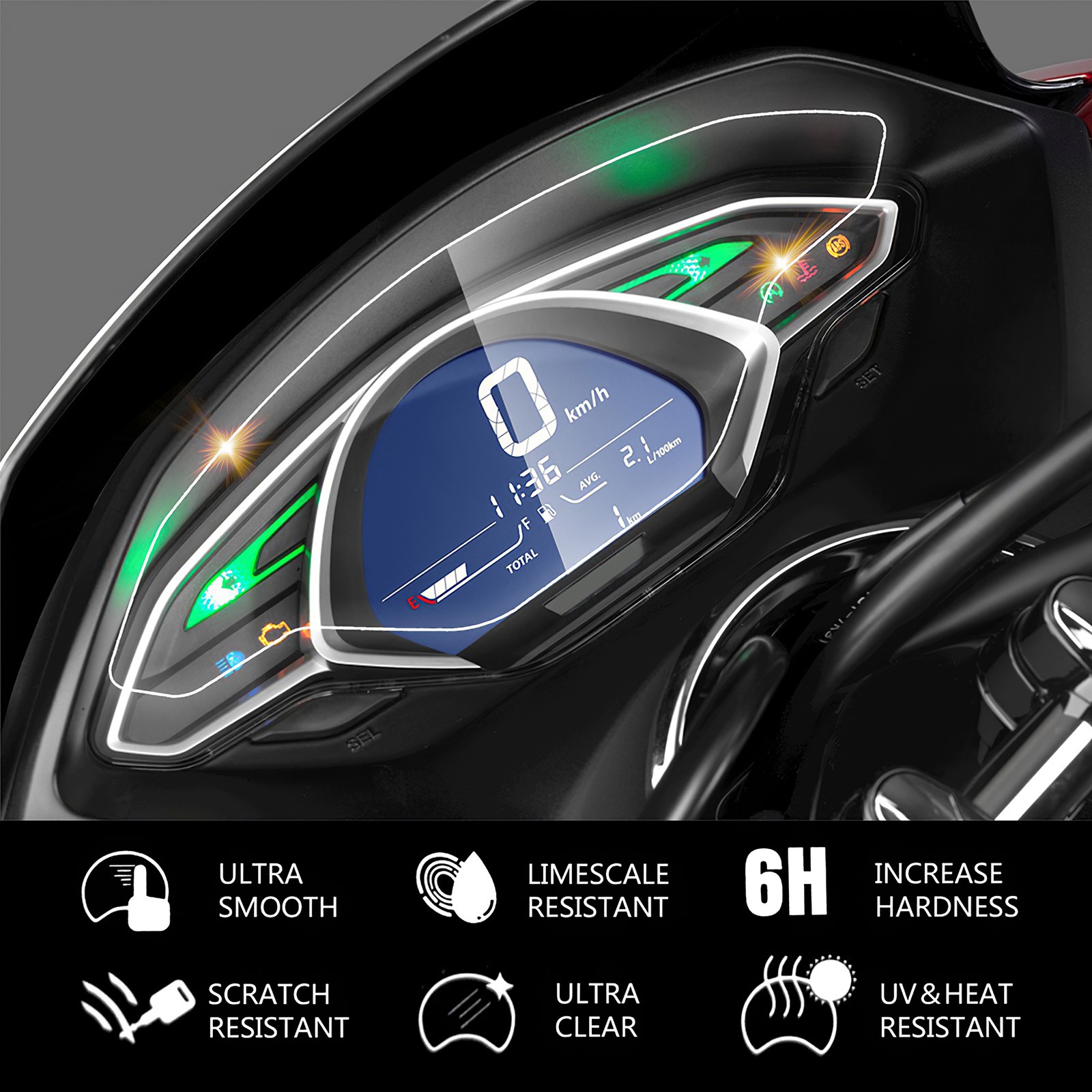 Phim Dán Bảo Vệ Màn Hình Đồng Hồ Xe Mô Tô Honda Pcx150 2018-2019