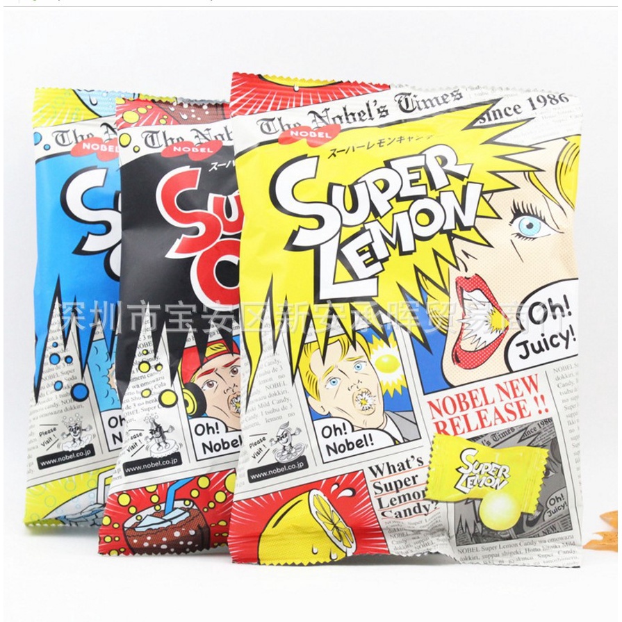 Kẹo Siêu Chua 3 Vị Super Cola - Super Soda - Super Lemon