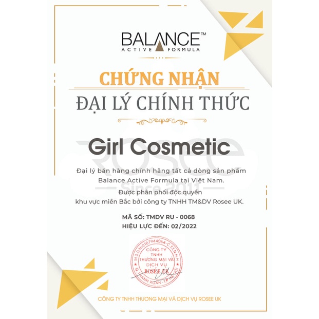 Serum Balance Active Formula sáng da mờ thâm ngăn ngừa lão Chính Hãng Tem Phụ