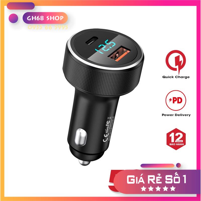 Củ sạc nhanh oto 2 cổng 58.5W Remax RCC-215