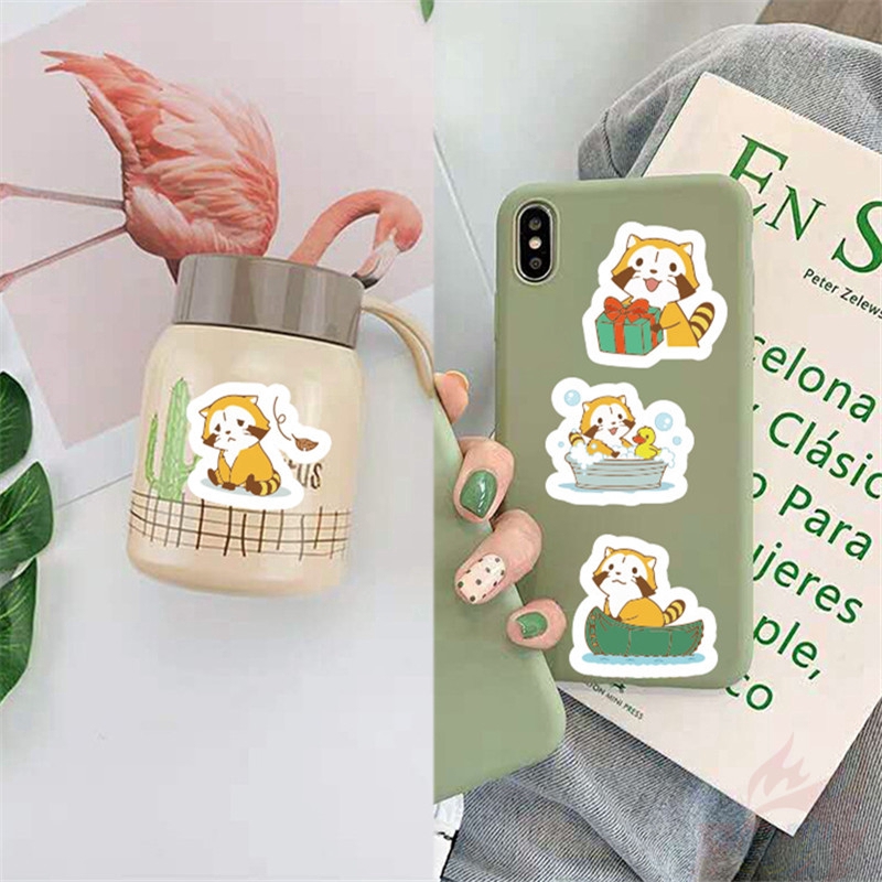❉ Racoon Giấy và decal dán tường A ❉ 40Pcs/Set DIY Decals Stickers for Diary Laptop Scrapbooks Skateboard