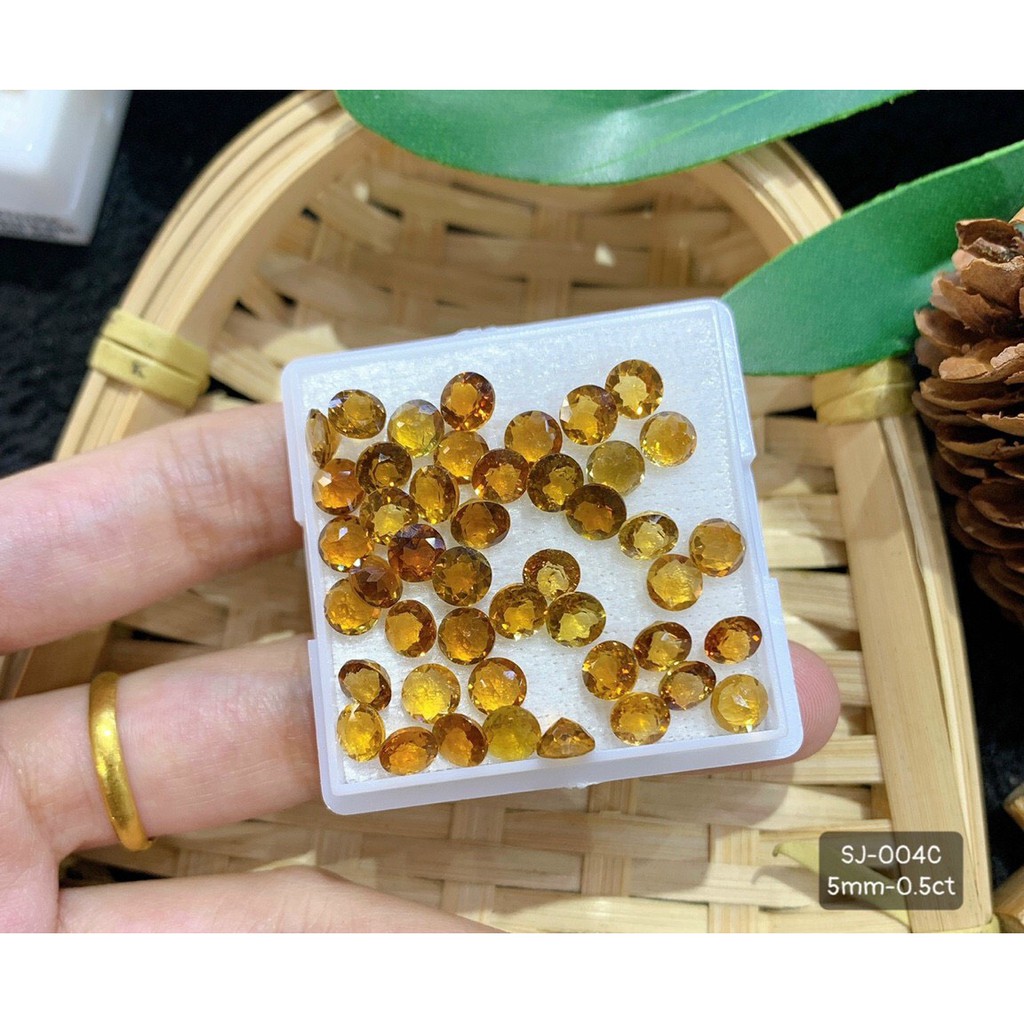 Mặt Đá Tourmaline Vàng Đủ Hình Dáng Đẹp Xuất Sắc