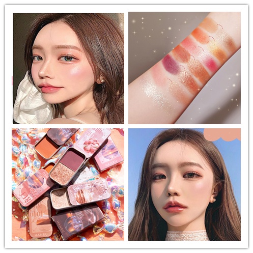 [Hàng mới về] Bảng phấn mắt 2 màu lì và ánh ngọc trai lấp lánh