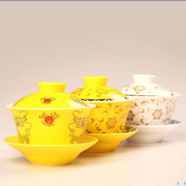 Tách uống trà bằng sứ cỡ lớn có nắp đậy tiện dụng