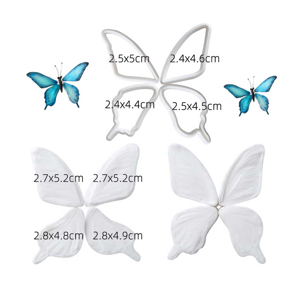 Khuôn silicone Làm Kẹo Đường Hình Bươm Bướm kalaien