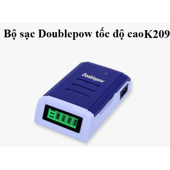 (SIÊU GIẢM GIÁ) Bộ Sạc Pin AA, AAA  K209 Doublepow tự ngắt khi đầy Tốc Độ Cao Hiển Thị Màn Hình LCD, mic không dây,chuột