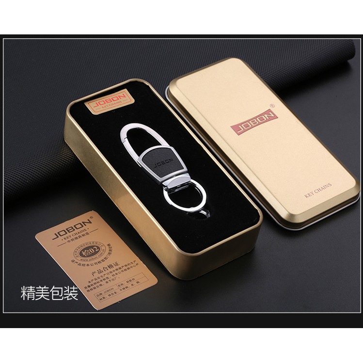 Móc khóa da cao cấp cho ô tô Jobon car keychain