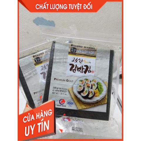 TỔNG BUÔN SIÊU RẺ > 1Tệp Lá kim rong biển cuộn cơm 100 lá Hàn quốc KFOOD hàng đẹp