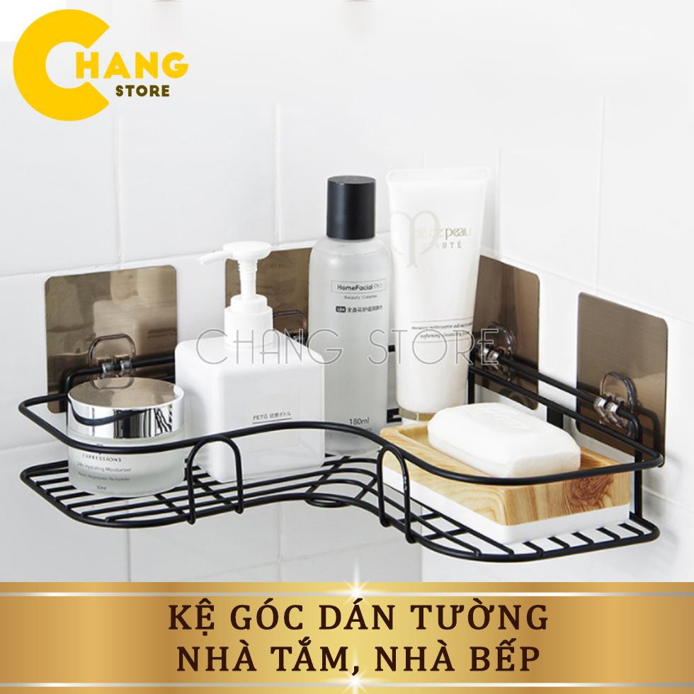 Kệ góc dán tường siêu dính trong nhà tắm ,nhà bếp siêu tiện dụng