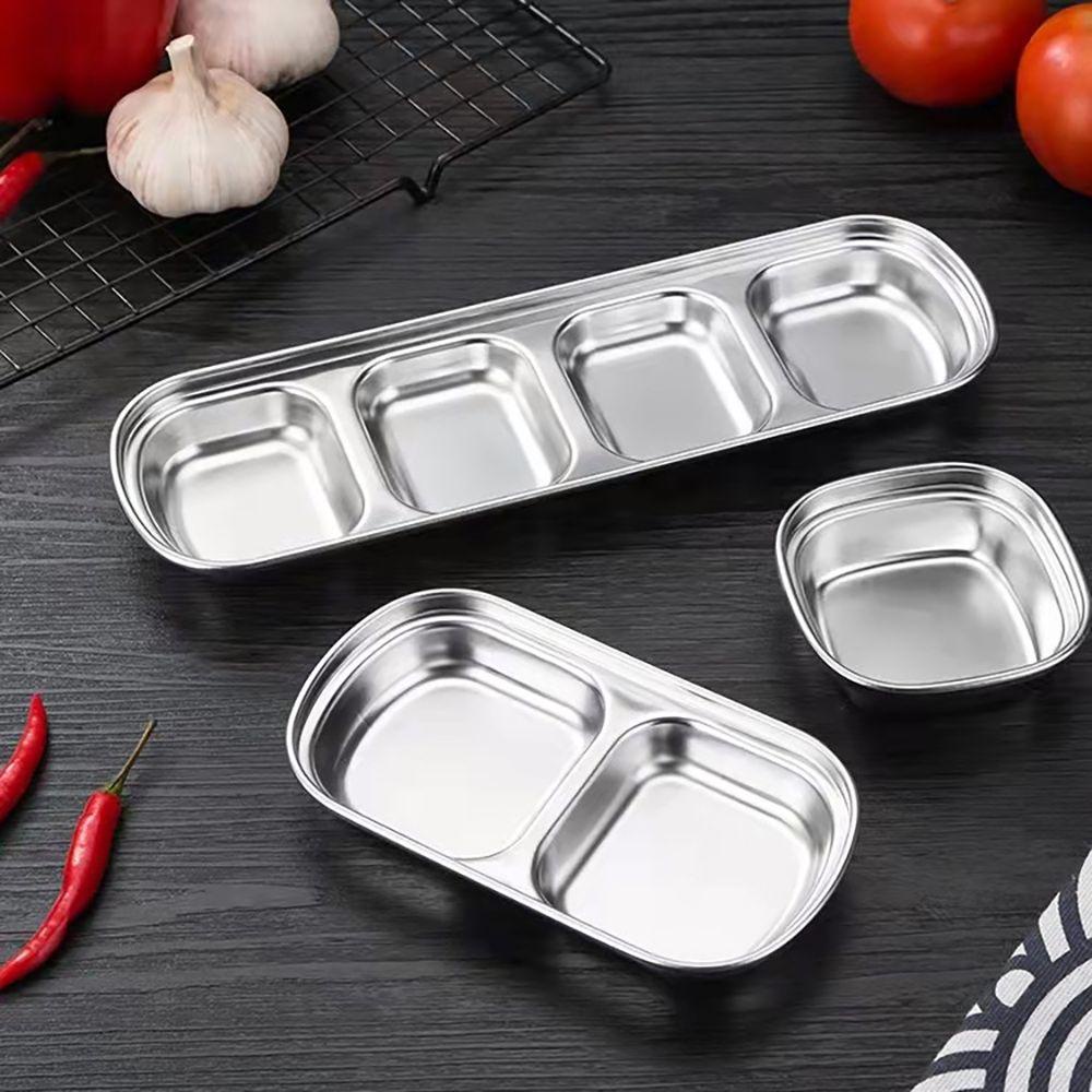 Bình Đựng Dầu Ăn Chia Ngăn Bằng Thép Không Gỉ Tiện Dụng