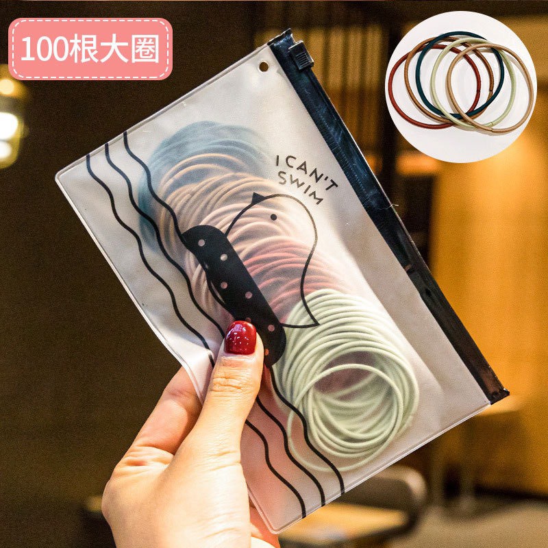 Chun Tóc Nữ ❤️FREESHIP❤️ Set 100c chun tóc nhiều màu xinh xắn cho nữ phối đồ theo phong cách Hàn Quốc