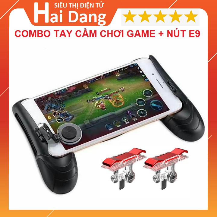 Bộ Tay cầm game và 2 nút Joystick chơi Liên Quân Mobile ( Có Ảnh Thật Của Sản Phẩm )