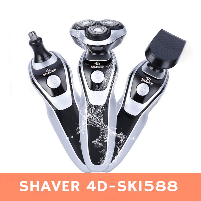 Máy cạo râu 💖𝑭𝑹𝑬𝑬𝑺𝑯𝑰𝑷 💖 Máy cạo râu đa năng Shaver sk1588 cạo không đau rát, Thông minh chống nước cao cấp