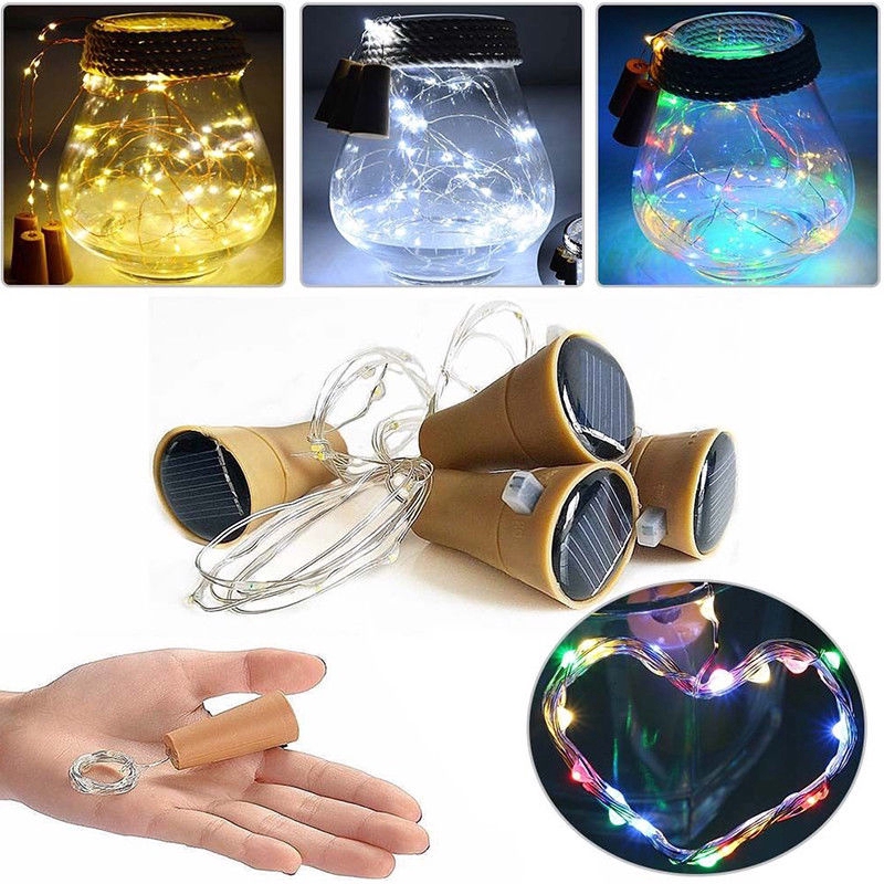 Dây Đèn Led 1M Hình Nút Bần Trang Trí Giáng Sinh / Năm Mới