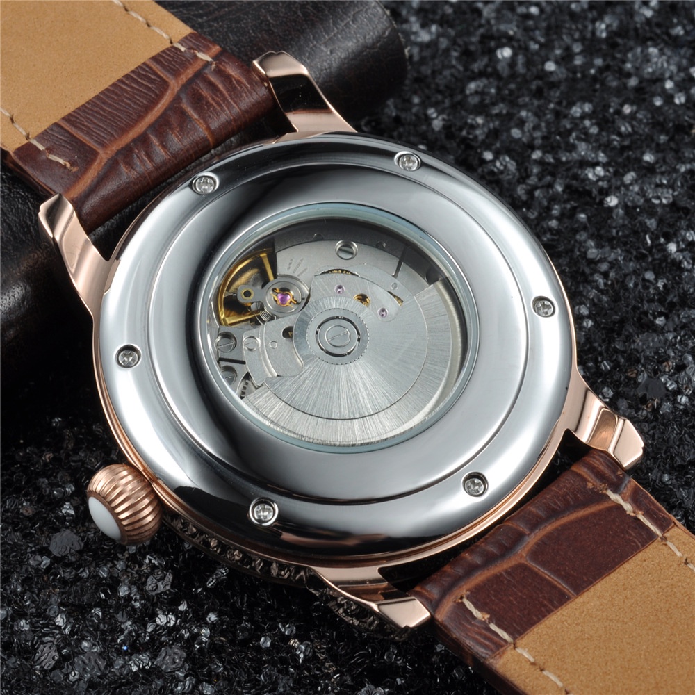 Đồng Hồ Cơ Nam Tự Động AUTOMATIC Chính Hãng CORGEUT Dây Da Cao Cấp Thời Trang Sang Trọng Đẹp Giá Rẻ