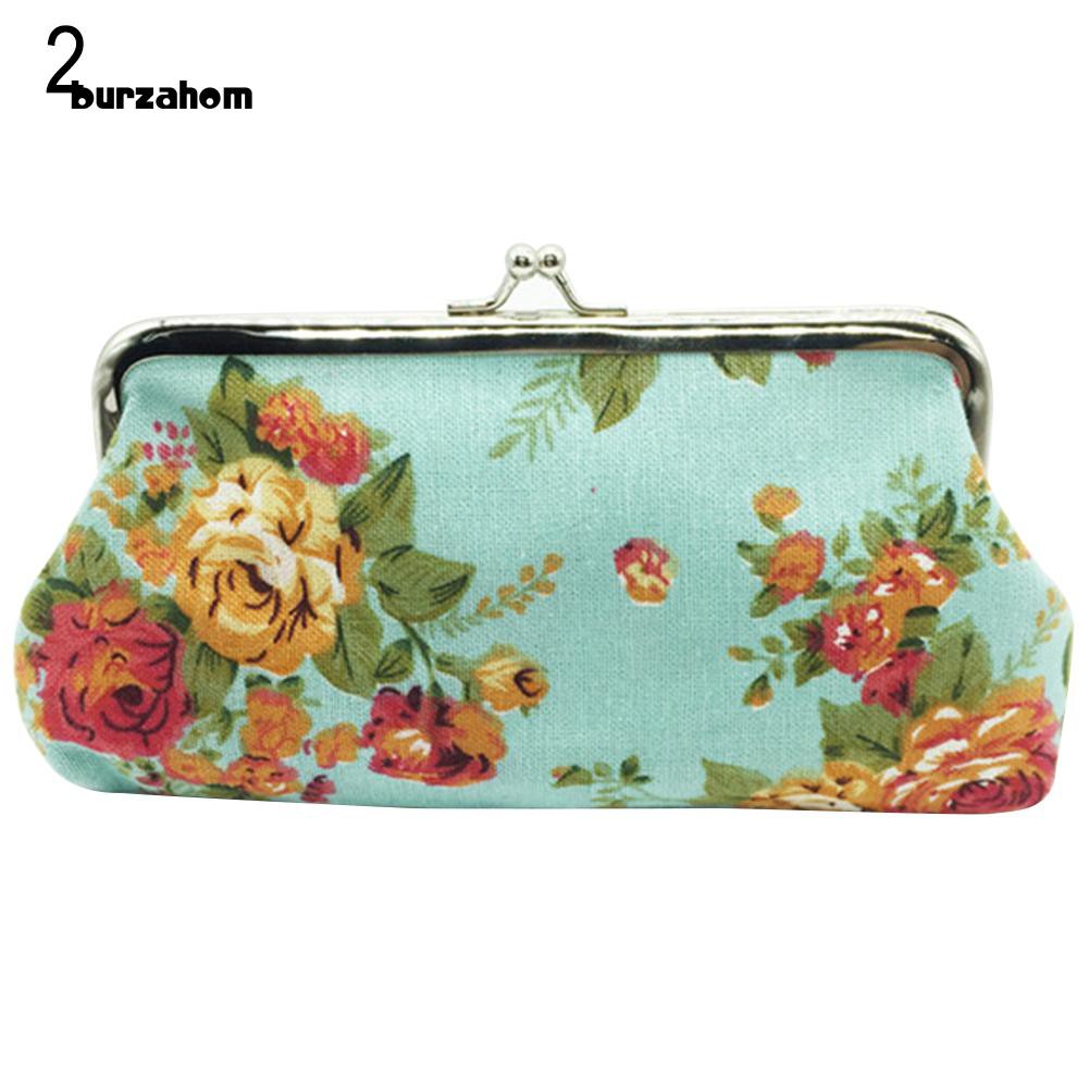 Ví tiền dáng dài thêu hoa phong cách vintage thanh lịch cho nữ