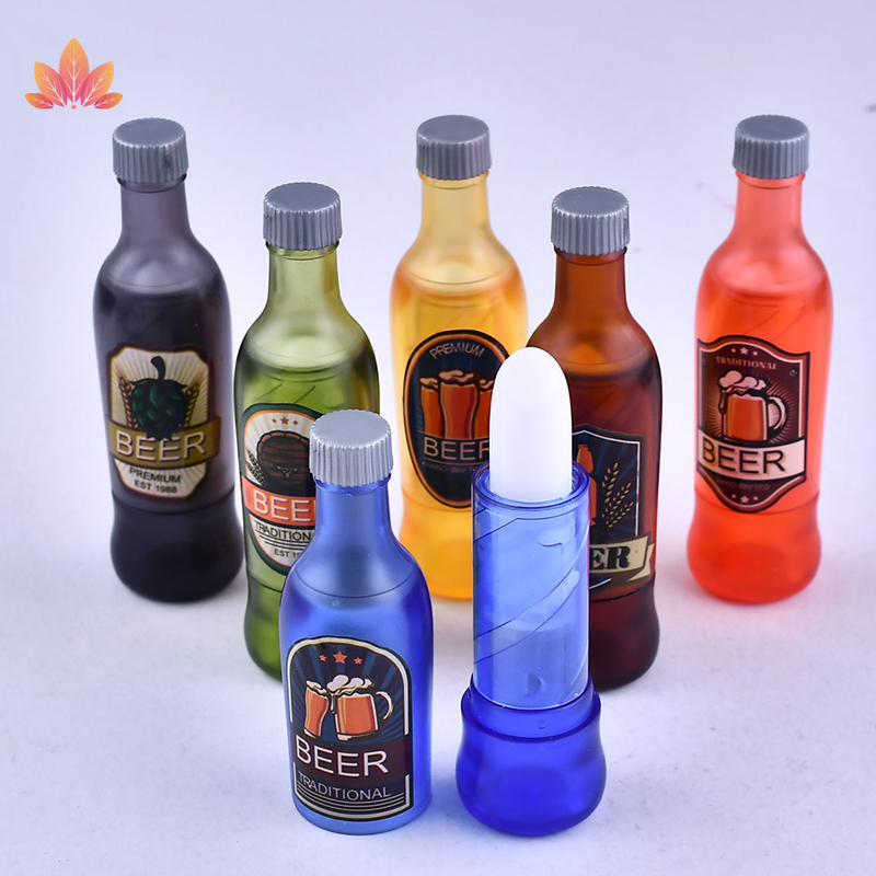 Son dưỡng môi không màu hương trái cây thiết kế hình chai nước độc đáo cho nam và nữ JP5