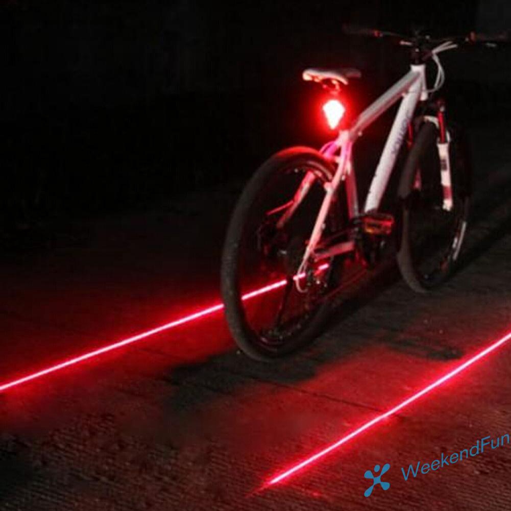 Đèn LED chiếu hậu cảnh báo cho xe đạp gồm 5 bóng