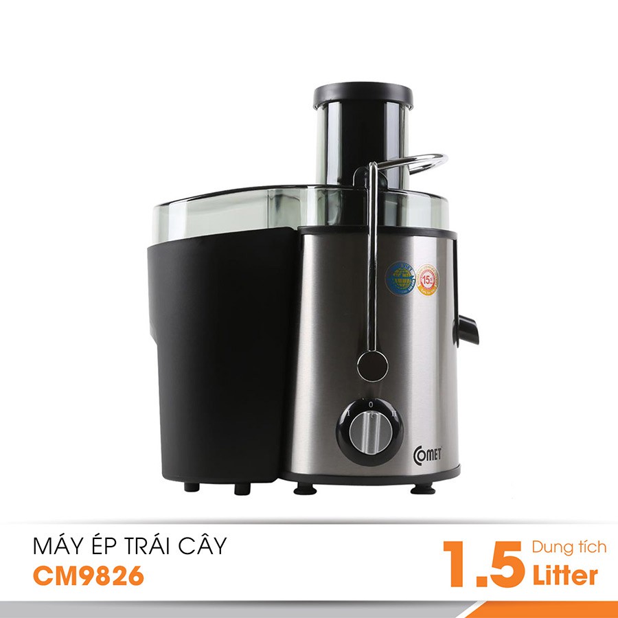 MÁY ÉP TRÁI CÂY COMET CM9826 DUNG TÍCH 1.5 LÍT CÔNG SUẤT 400W