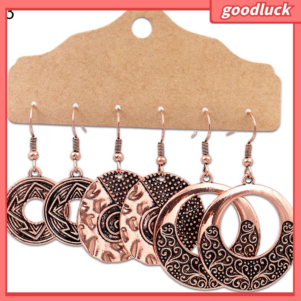 Bộ 3 đôi bông tai phong cách Boho dành cho nữ