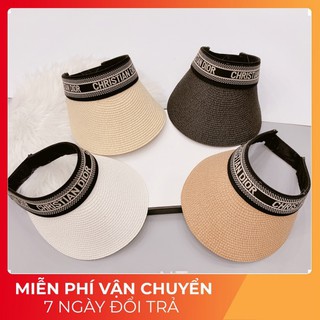 Mũ Nửa Đầu DIOR ❤️Freeship❤️ Mũ Đi Biển Nửa Đầu Dior, Thiết Kế Thời Trang, Màu Sắc Trẻ Trung, Chất Liệu Nan Cao Cấp