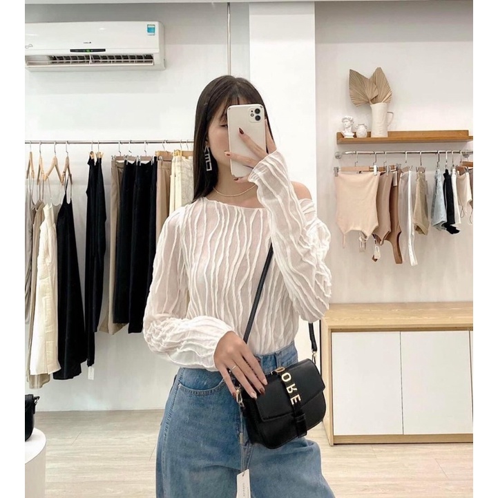 ÁO KIỂU MOLISA TOP chất thun gọn sóng