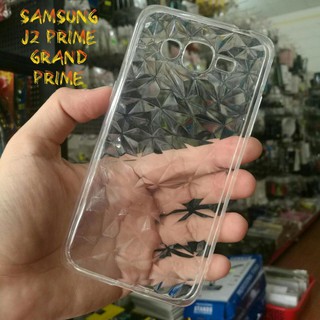 Ốp Lưng Samsung J2 Prime/Grand Prime Dẻo Trong Suốt Kim Cương 3D