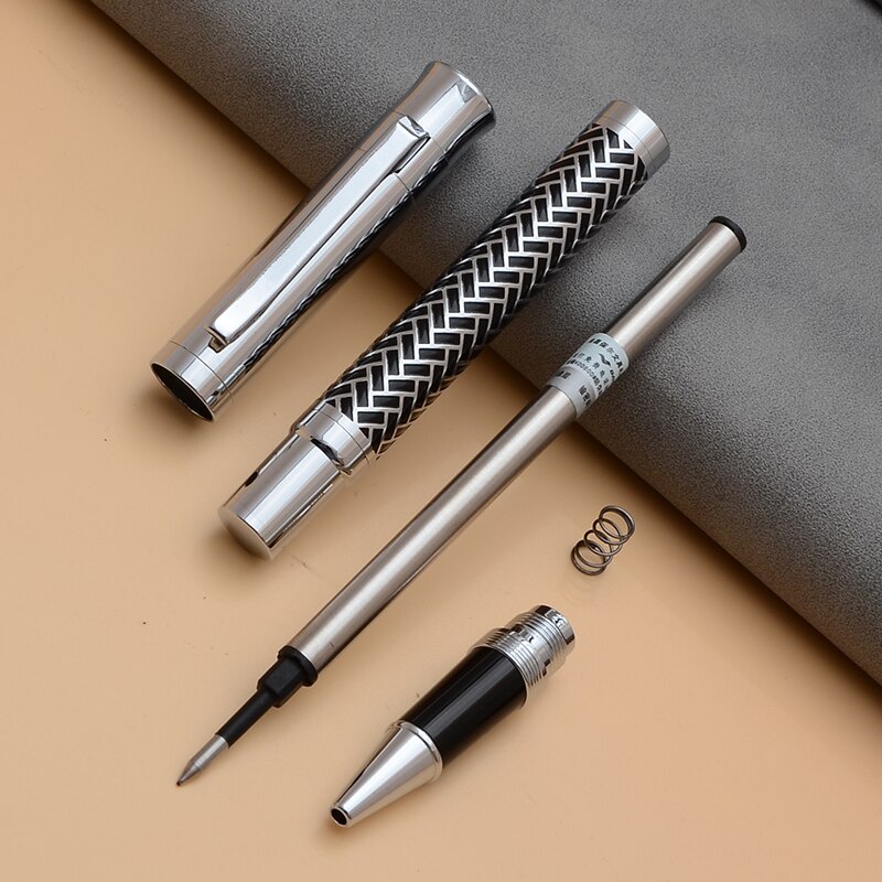 Bút ký viết mực nước gel Vỏ kim loại Vằn Nổi- Baoer519