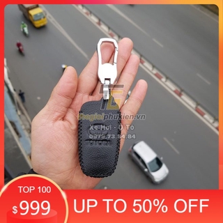 [HOT] Bao da 3D bảo vệ chìa khóa xe Toyota Corolla Cross 2020 kèm móc đeo Inox