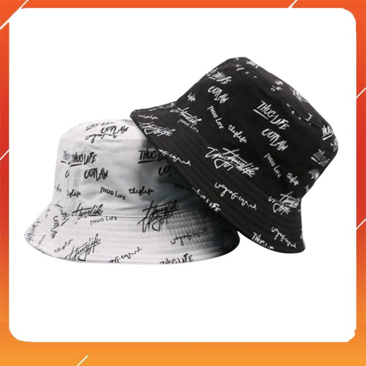 Nón bucket KIPI THUGLIFE nhiều màu phong cách Ulzzang Unisex cực chill cá tính